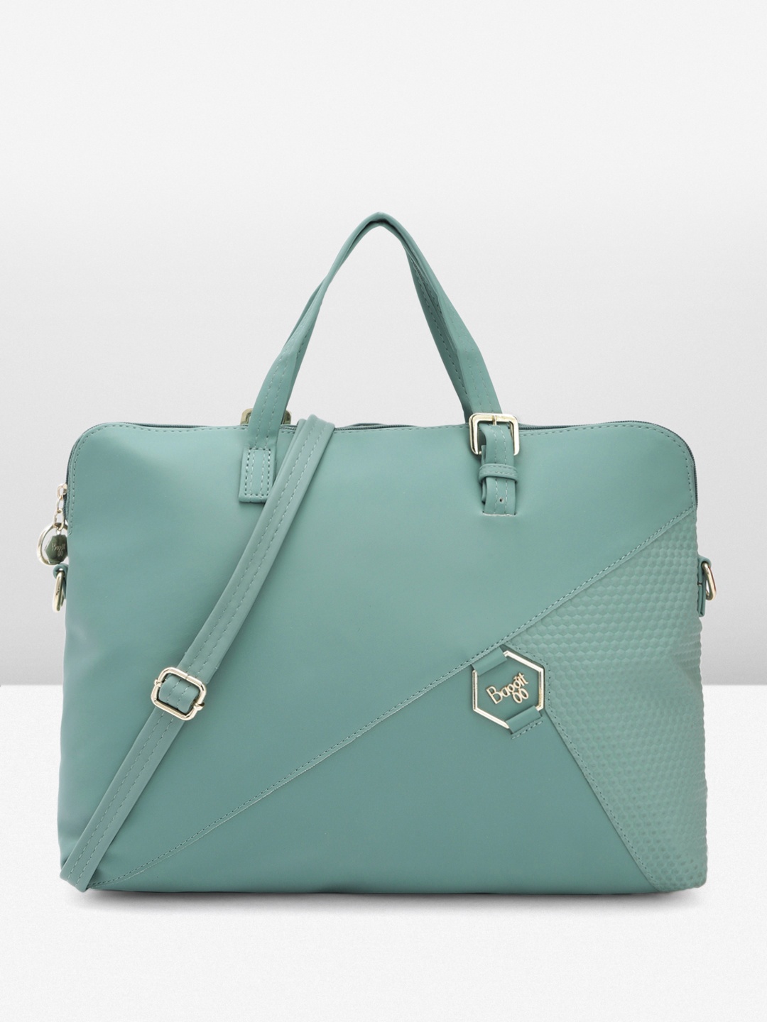 

Baggit Women Solid Laptop Bag, Blue