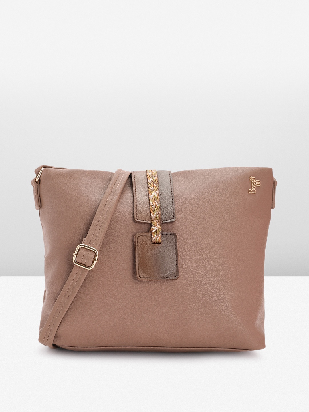 

Baggit Women Solid Sling Bag, Mauve