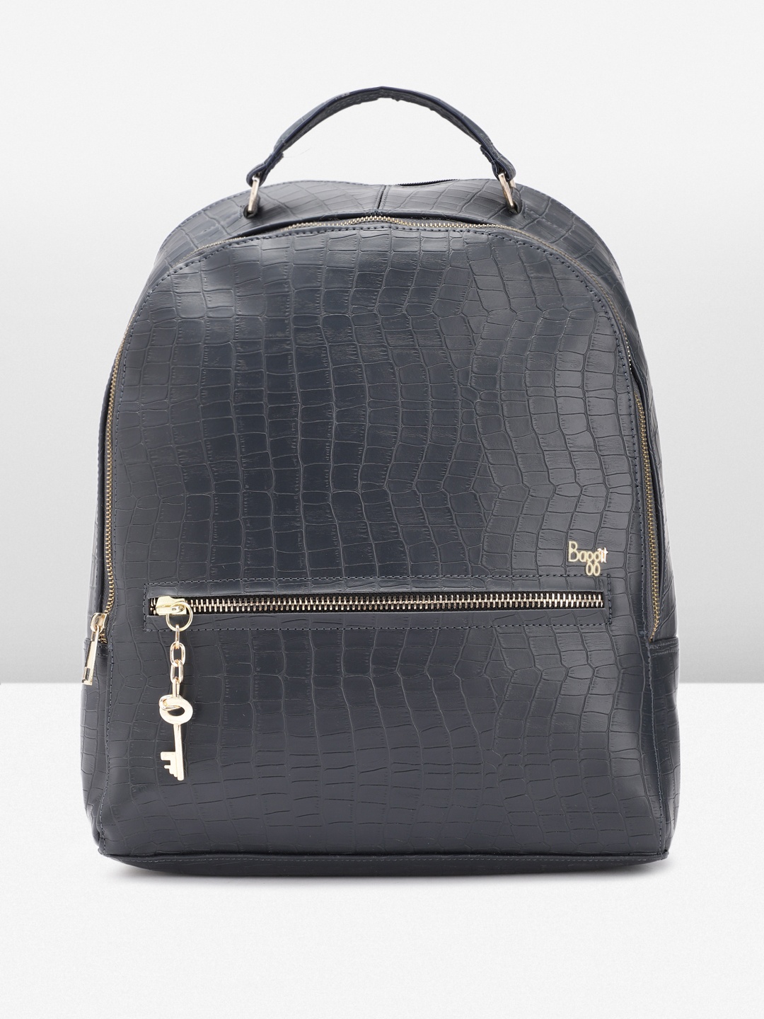 

Baggit Women Textured Backpack, Navy blue