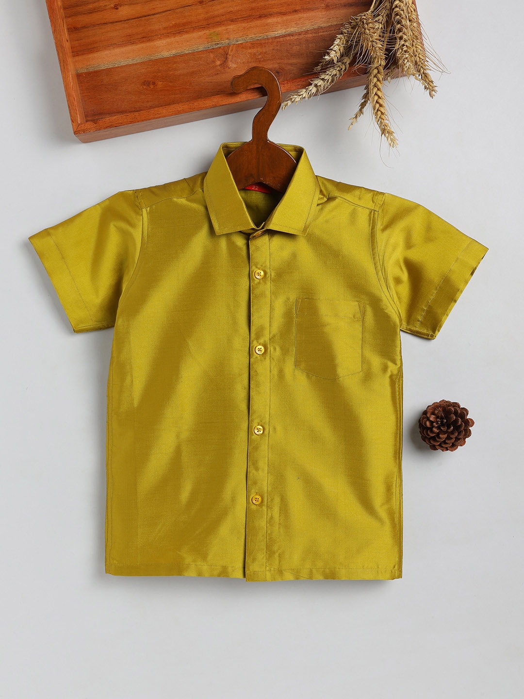 

JBN Creation Boys Ethnic Shirt, Mustard