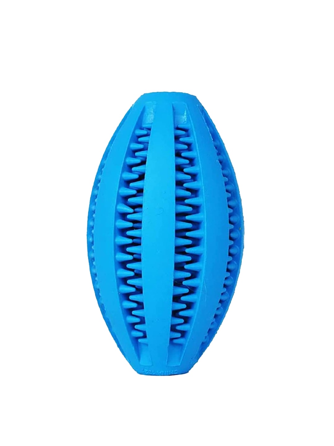

Emily pets Chew Tooth Cleaning Treat Rugby Ball Pet Toys, Blue