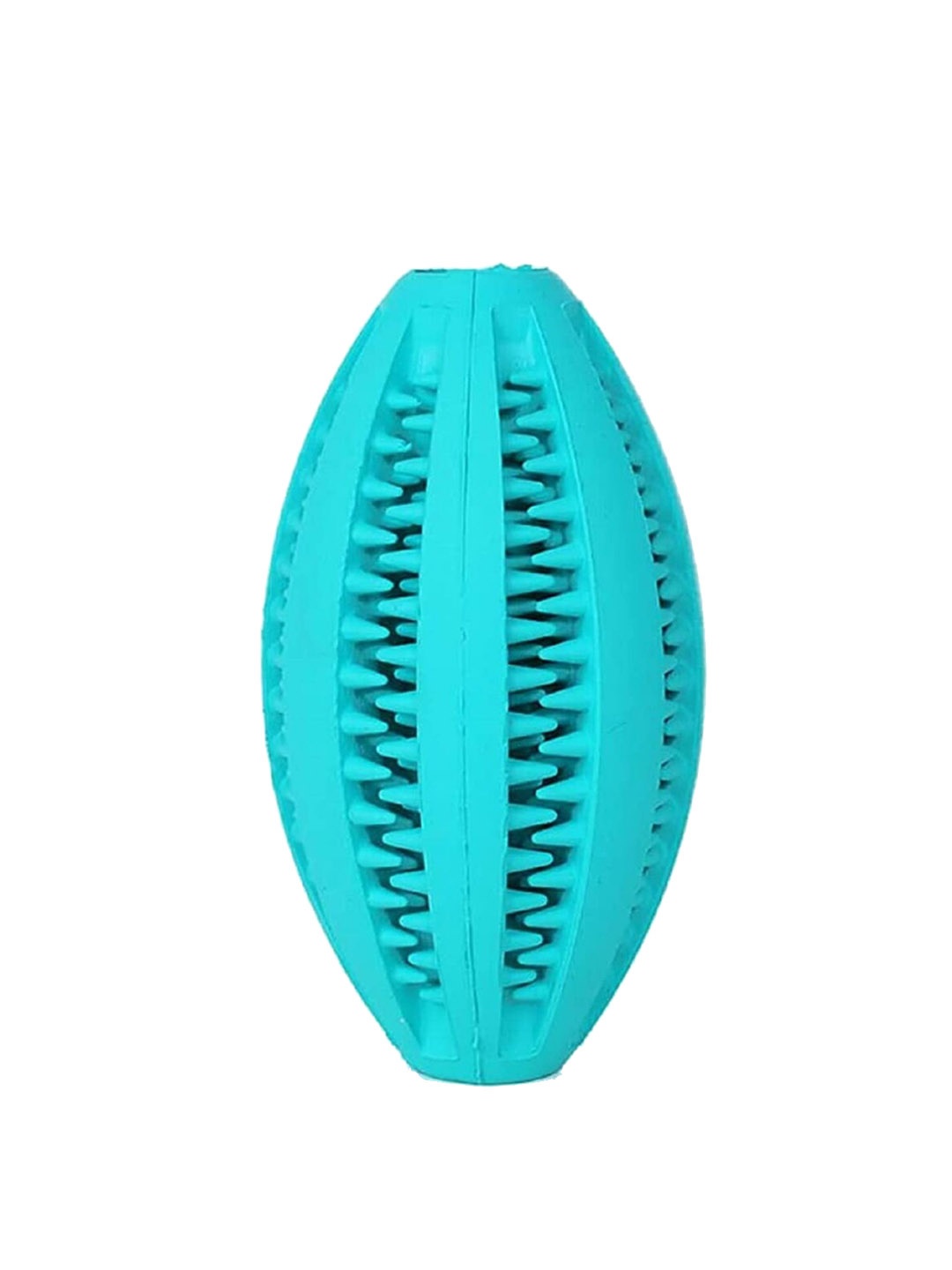 

Emily pets Chew Tooth Cleaning Treat Rugby Ball Pet Toys, Blue