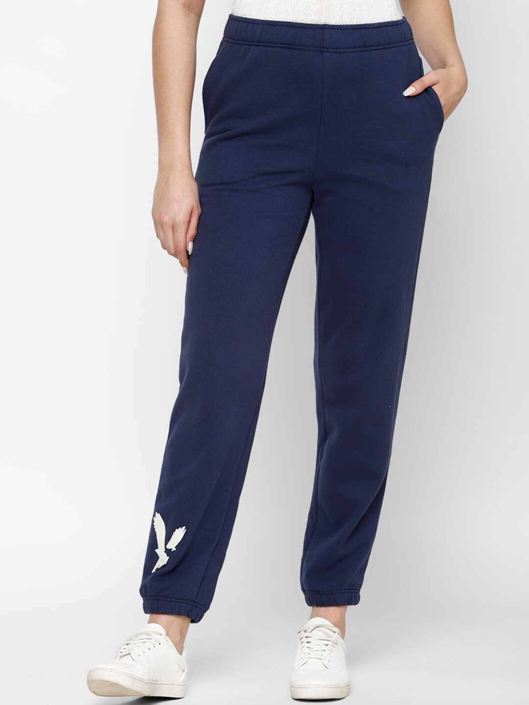 

AMERICAN EAGLE OUTFITTERS Women Solid Regular Fit Joggers, Blue