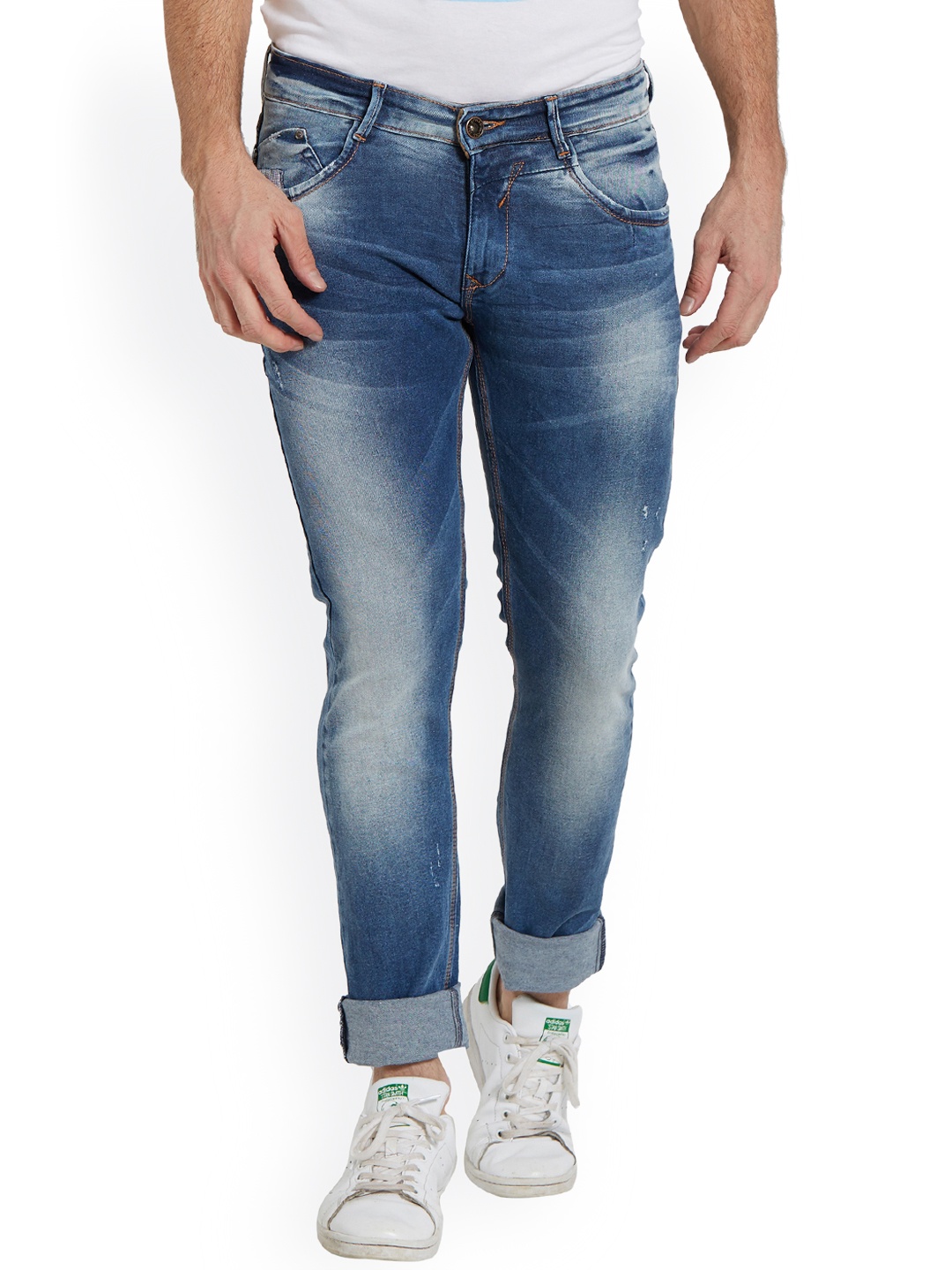 

SPYKAR Men Blue Skinny Fit Mid-Rise Clean Look Jeans