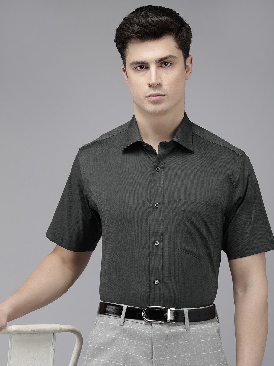 

Van Heusen Custom Pure Cotton Formal Shirt, Charcoal