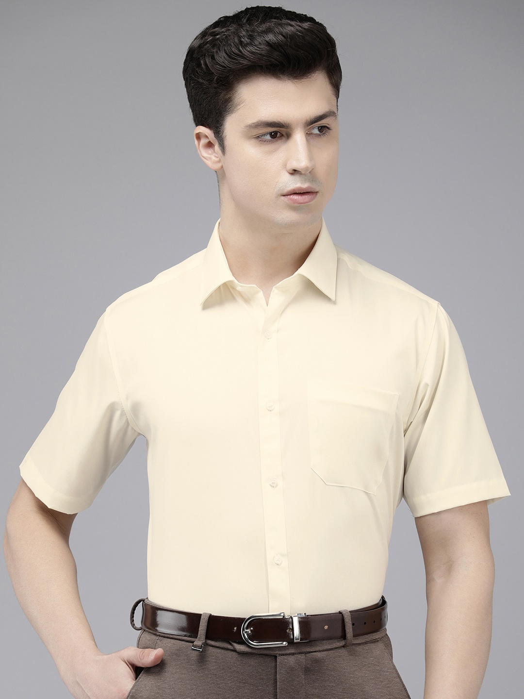 

Van Heusen Custom Pure Cotton Formal Shirt, Cream