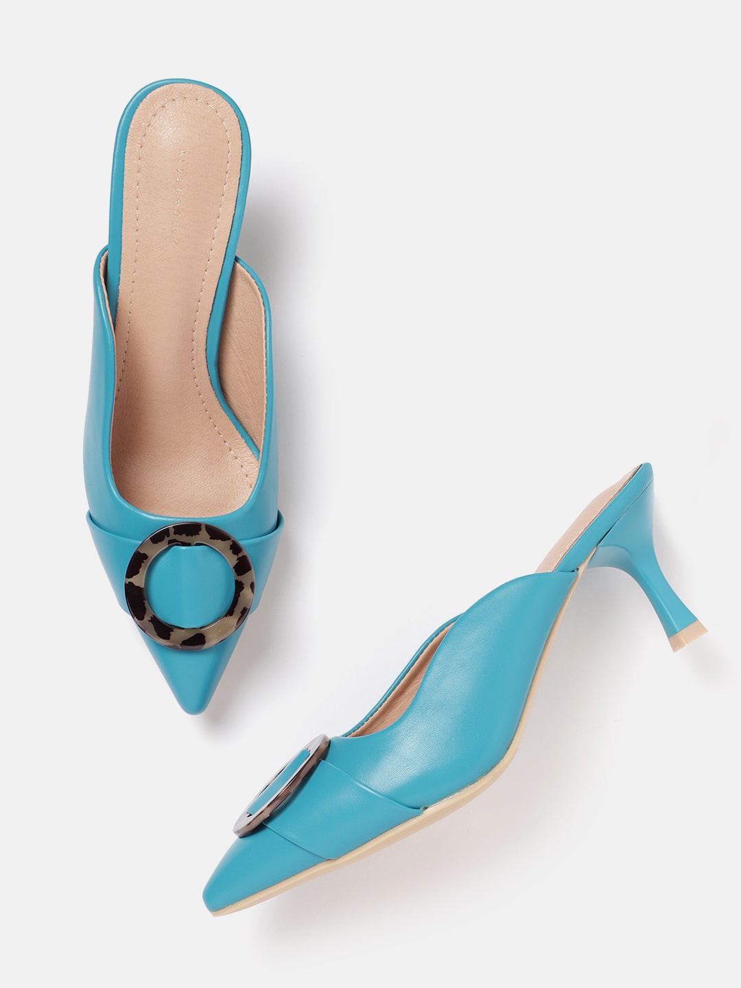 

Allen Solly Women Slim Heel Mules, Blue