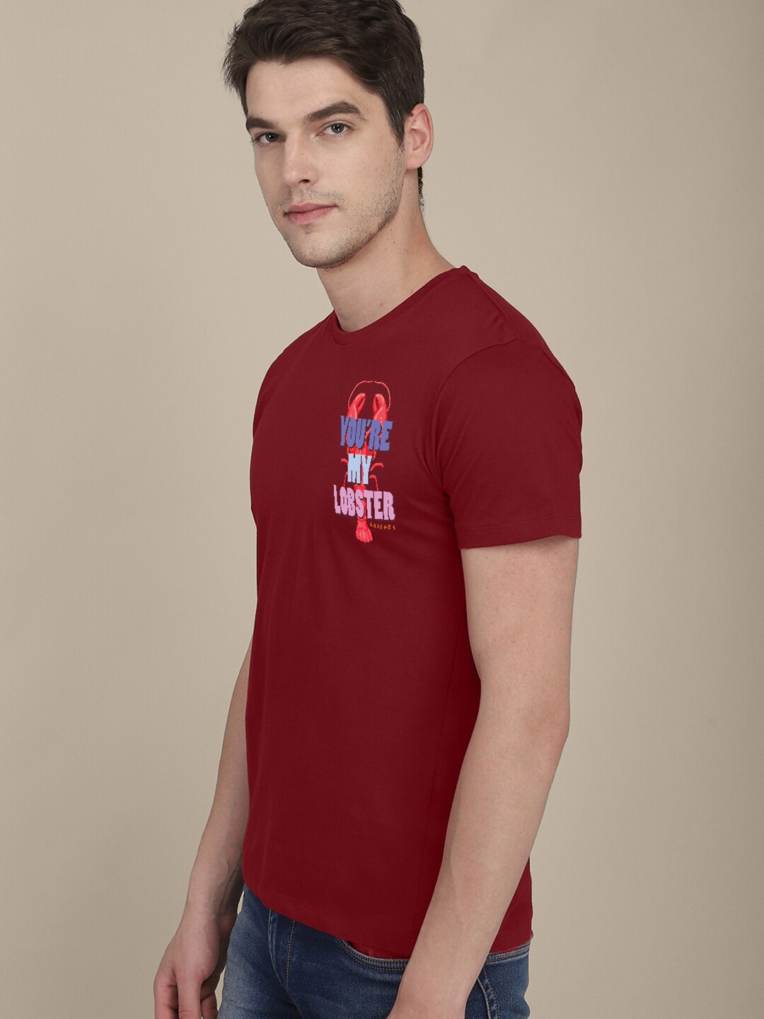 

Free Authority Men Friends Printed Tshirt, Red