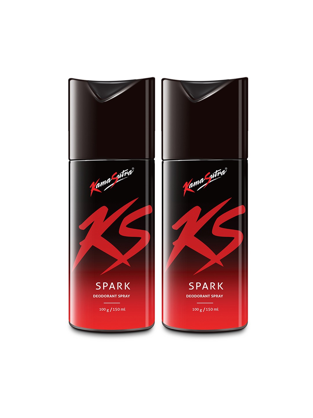 

KamaSutra Men Set of 2 Spark Deodorant Spray - 150ml each, Red