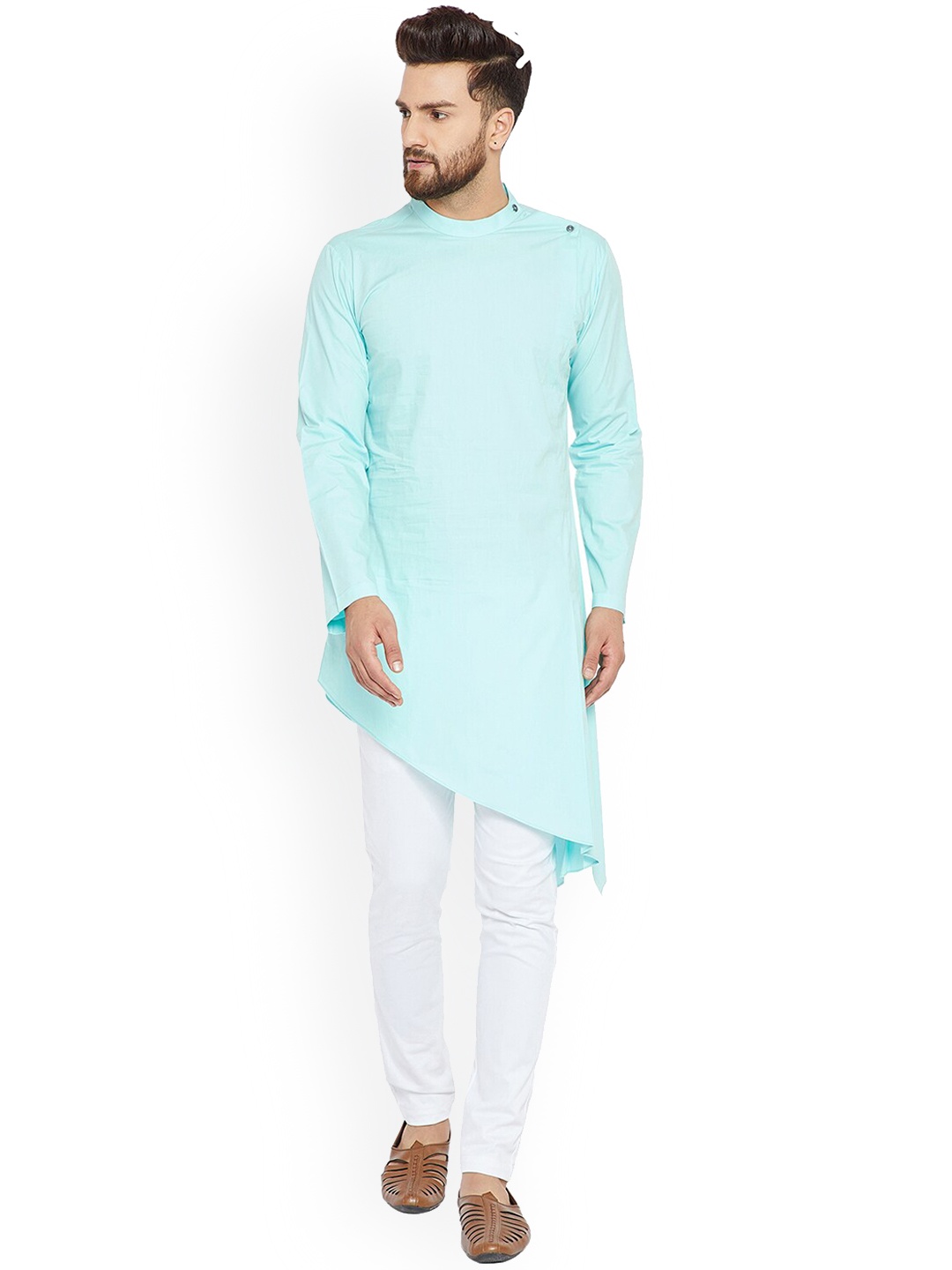 

See Designs Men Pure Cotton Kurta, Blue