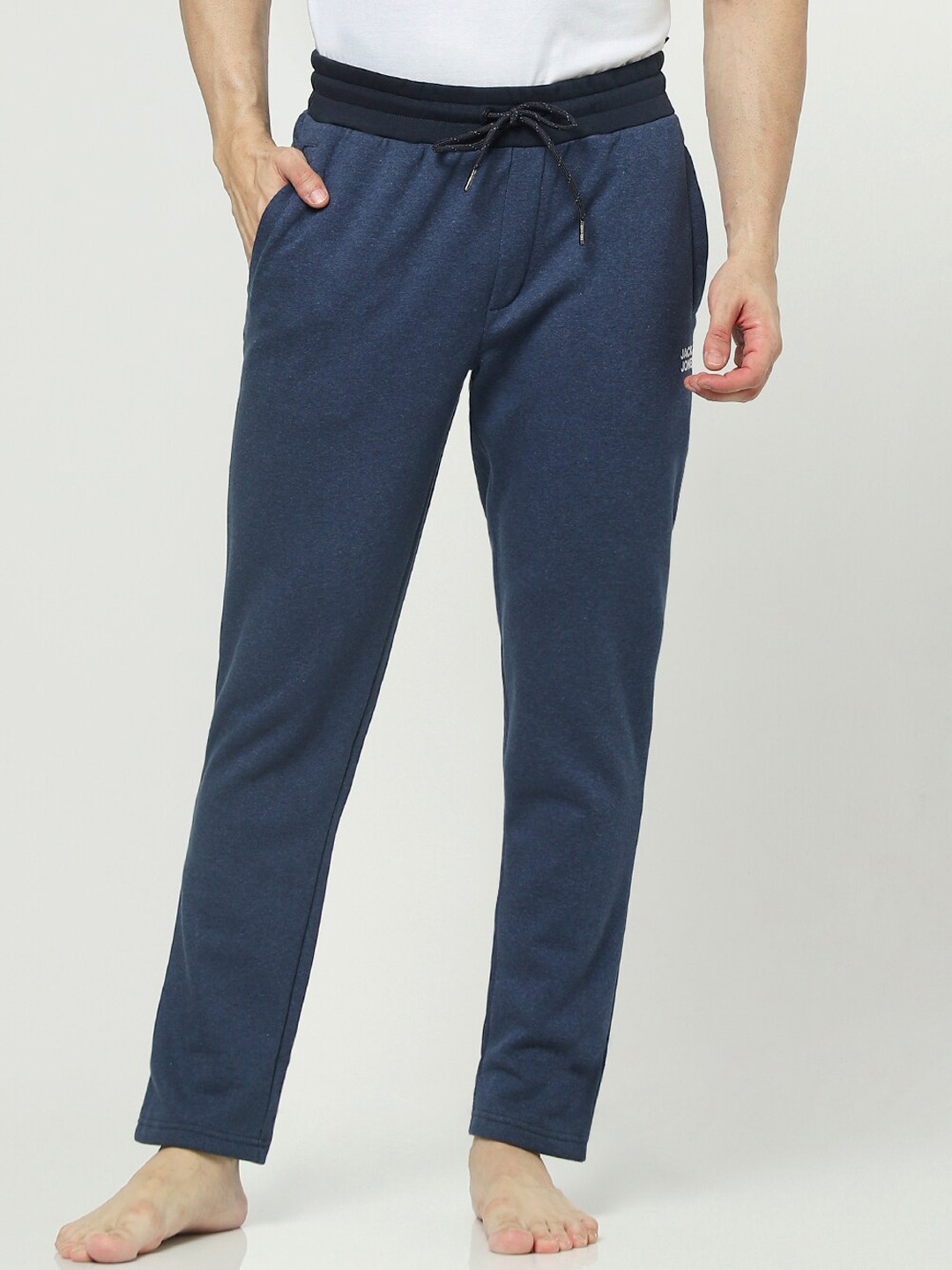 

Jack & Jones Men Cotton Lounge Pants, Navy blue