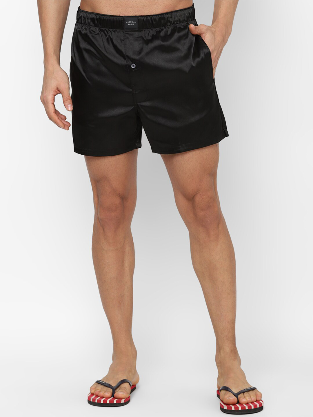 

AMERICAN EAGLE OUTFITTERS Men Solid Boxers WEE0233652001, Black
