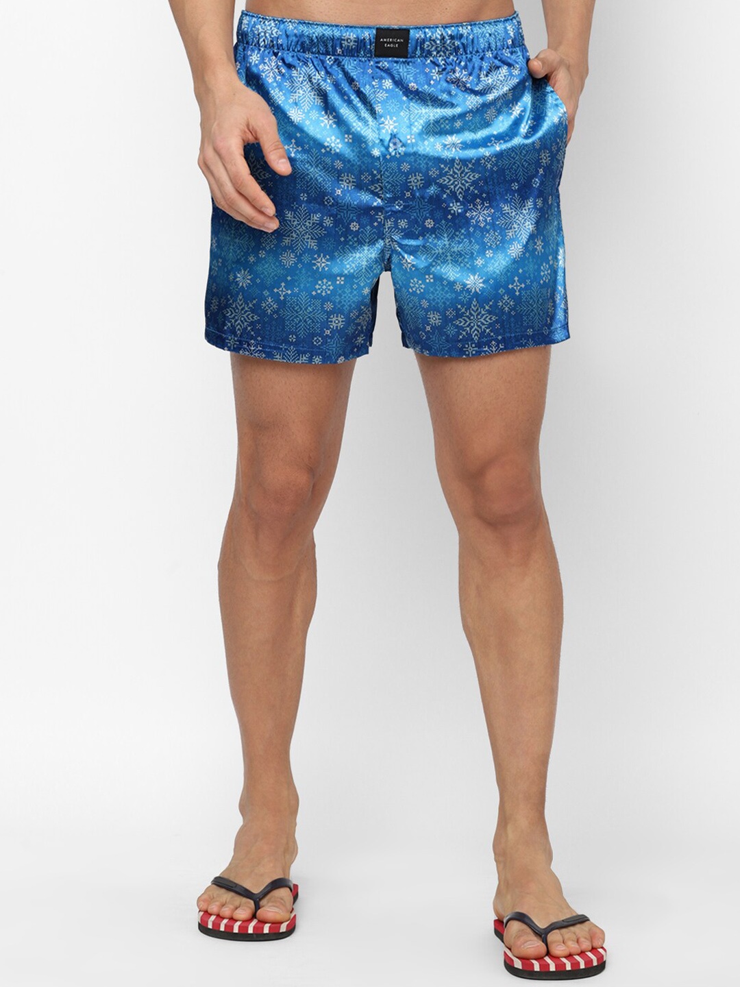 

AMERICAN EAGLE OUTFITTERS Men Printed Boxers, Blue