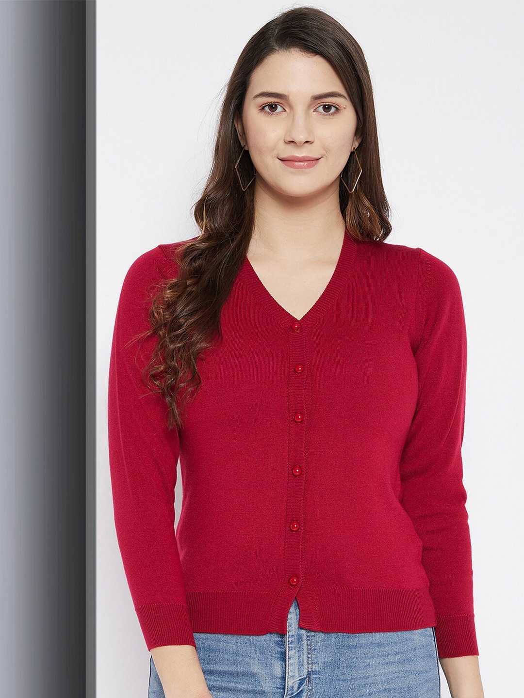 

Zigo Women Wool Cardigan, Maroon