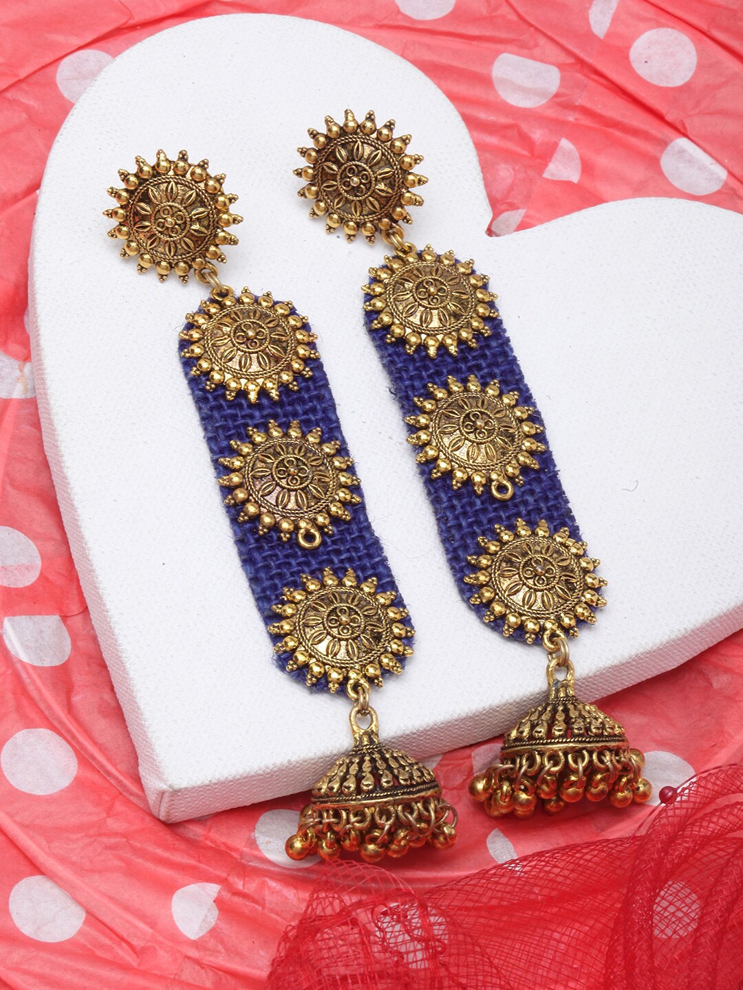 

DIVA WALK Contemporary Drop Earrings, Gold
