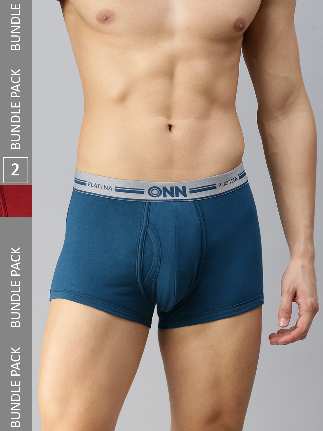 

ONN Men Pack of 2 Mini Trunks ONN_OP_973_SBLU_SBLU_2pc, Blue