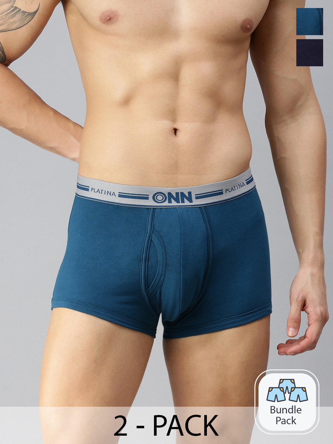 

ONN Men Pack Of 2 Trunks ONN_OP_973_NB_SBLU_2pc, Red