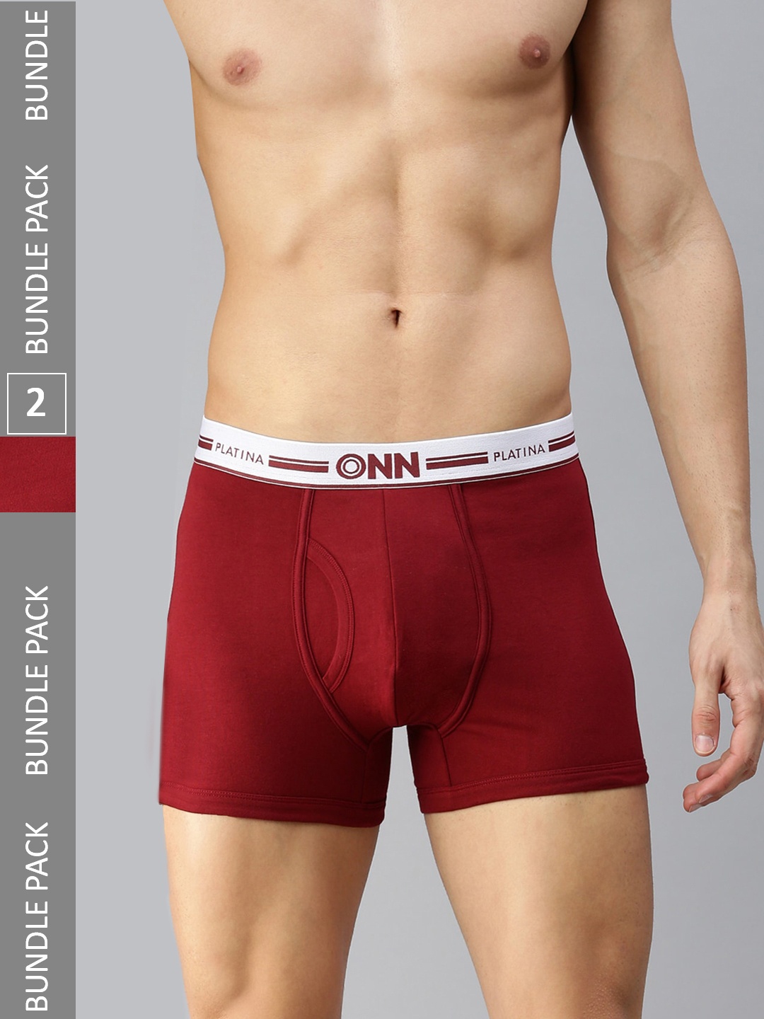 

ONN Men Pack Of 2 Trunks ONN_OP_974, Burgundy