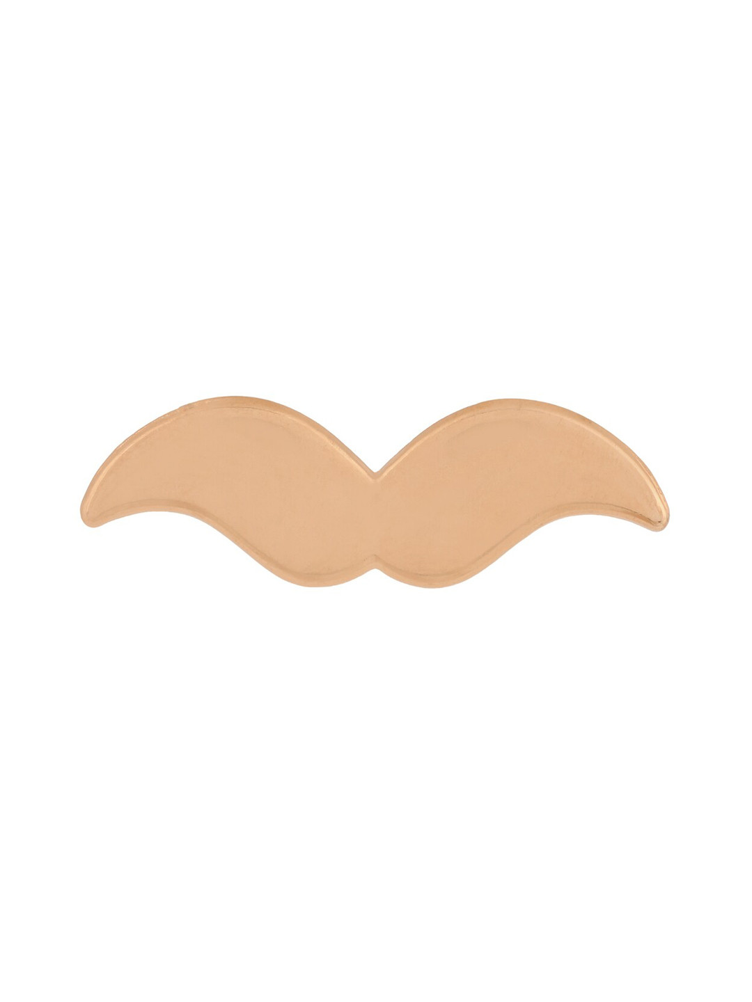 

Sanjog Men Textured Moustache-Charm Brooch, Gold