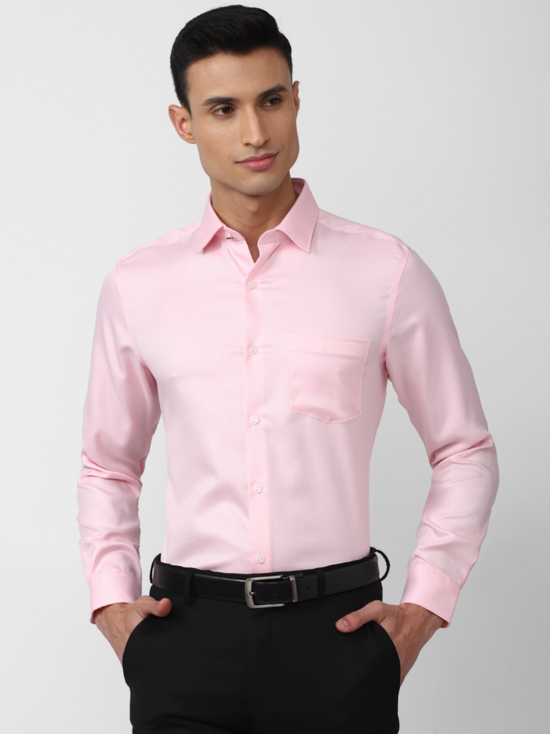 

Peter England Elite Men Cotton Formal Shirt, Pink