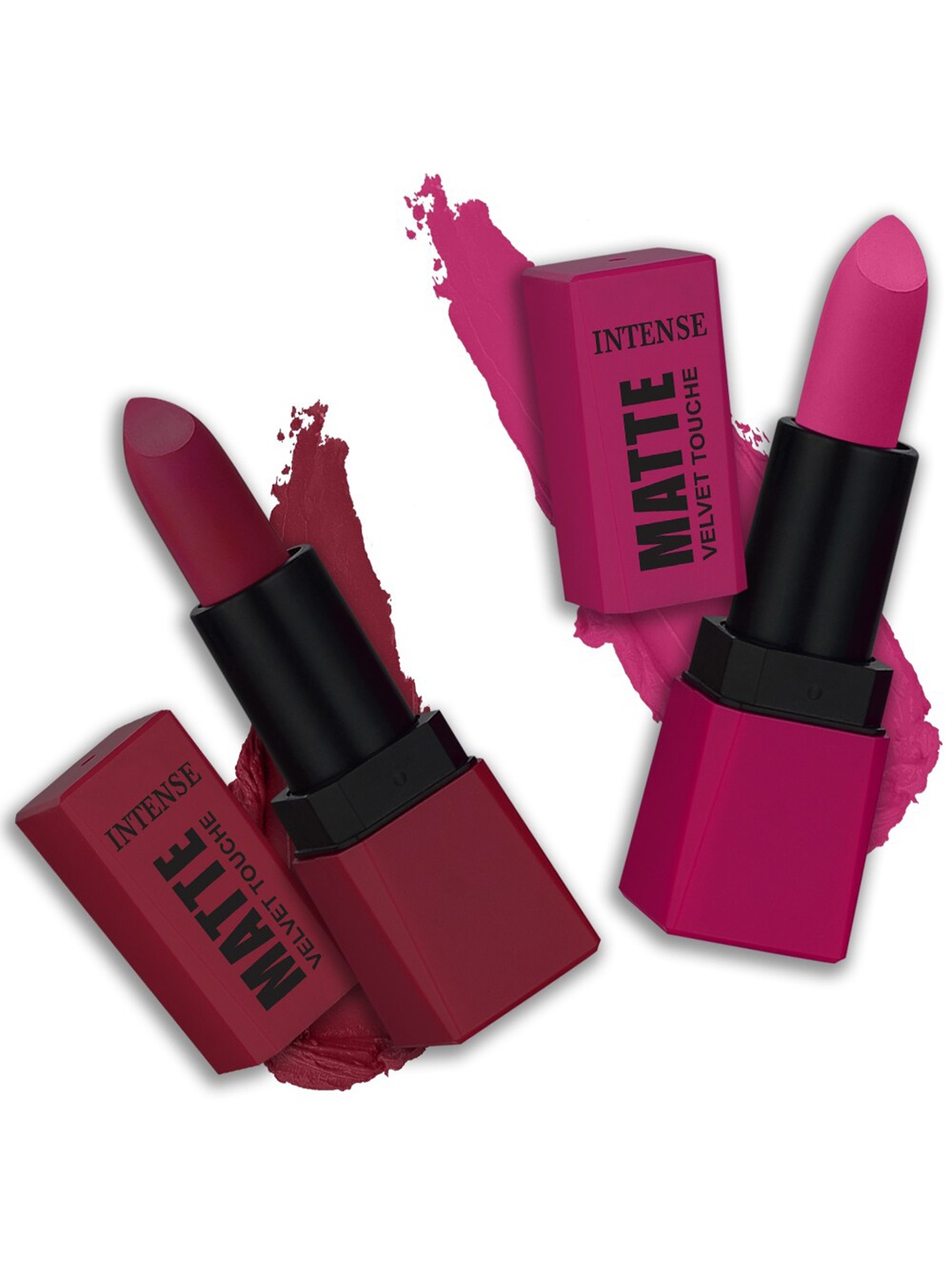 

PERPAA Sensational Matte Intense Velvet Touche Set Of 2 Lipstick- PinkPassion &MoodyMaroon, Magenta