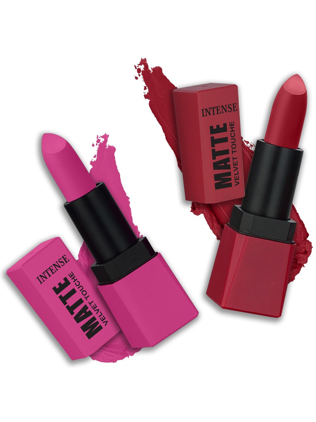 

PERPAA Sensational Matte Intense Velvet Touche Set Of 2 Lipstick - PerfectPink&RockingRed, Pink