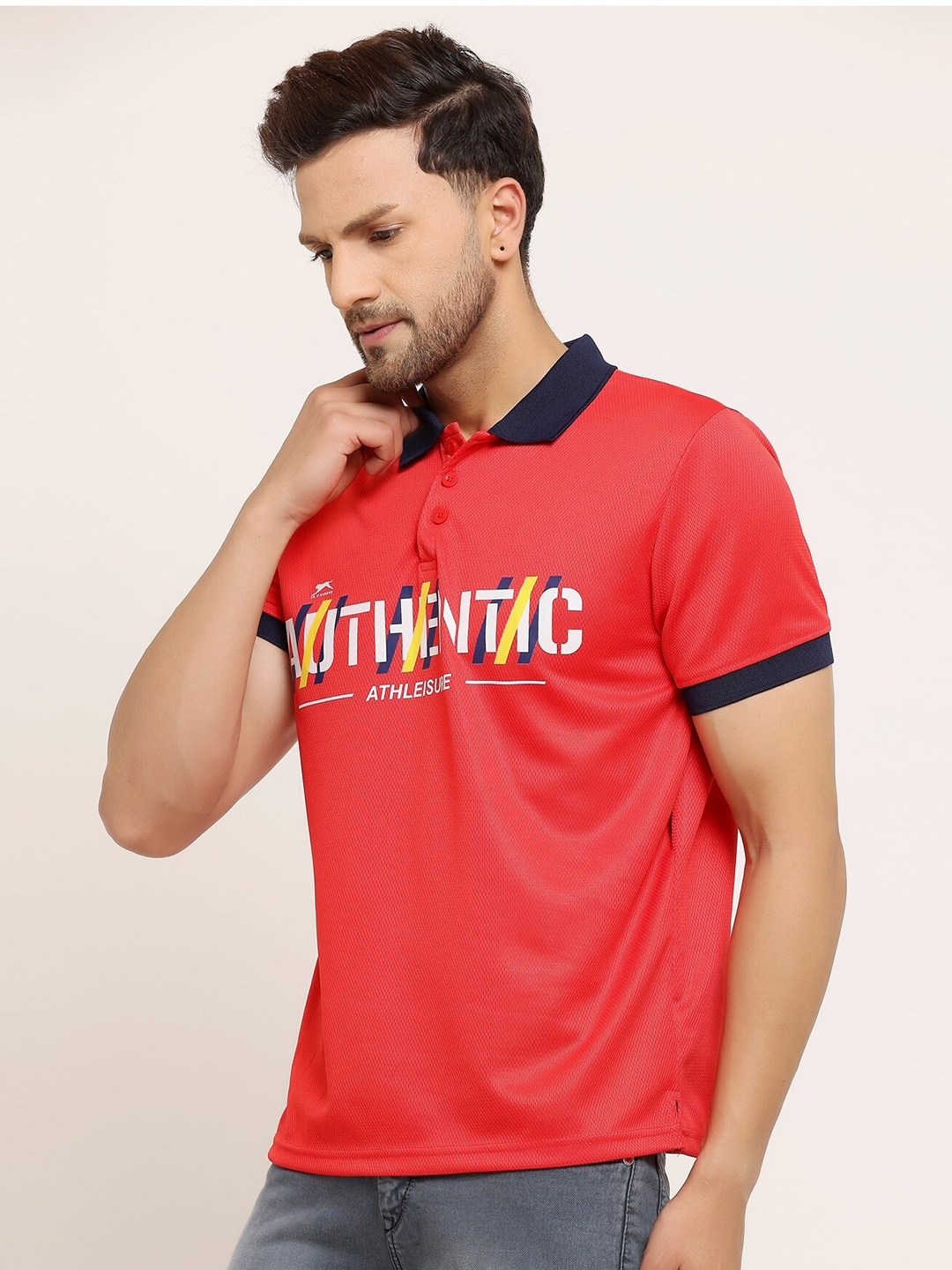 

Shiv Naresh Men Typography Printed Cotton T-shirt, Red