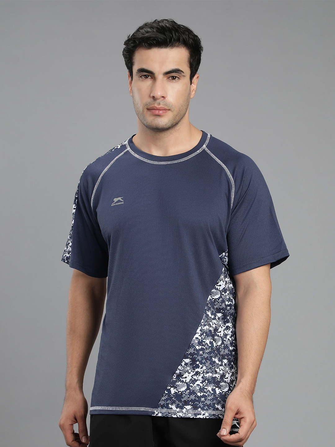

Shiv Naresh Men Printed Cotton T-shirt, Blue