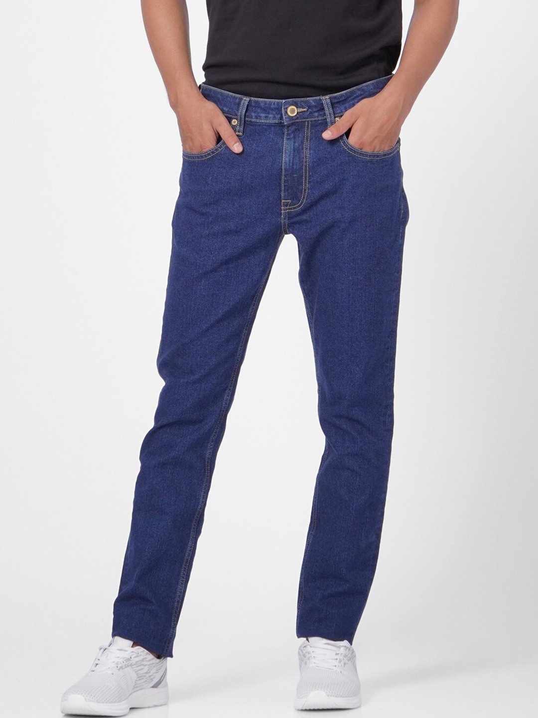 

Jack & Jones Men Slim Fit Regular Cotton Jeans, Blue
