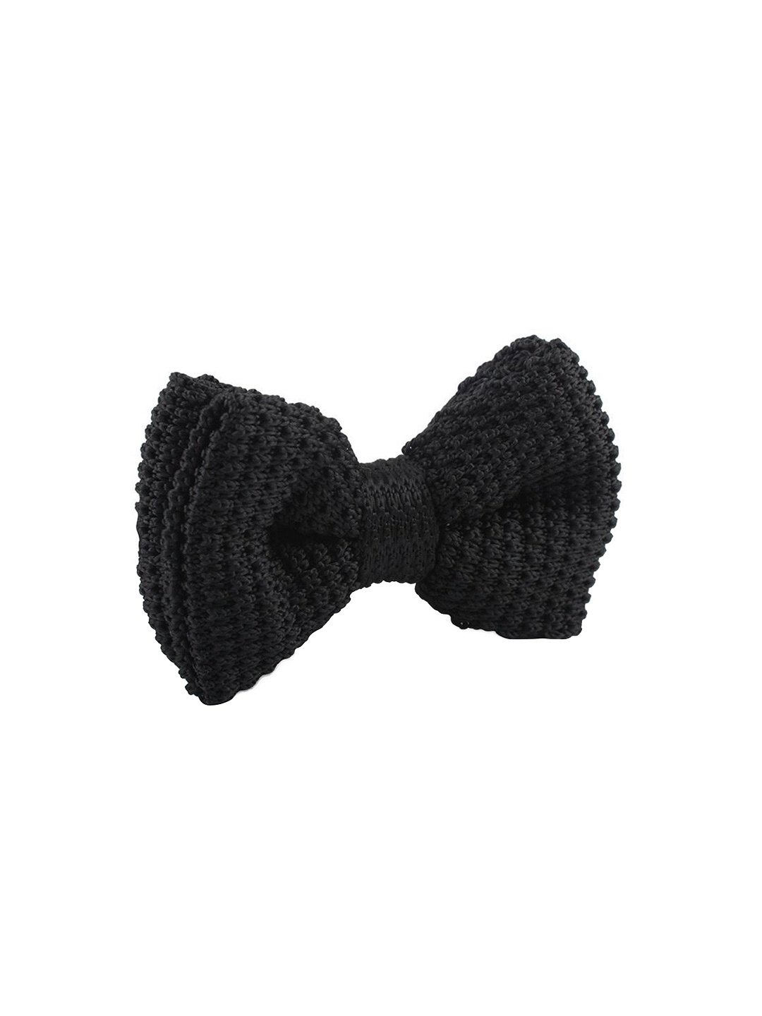 

The Tie Hub Men Microfiber Bow Tie, Black