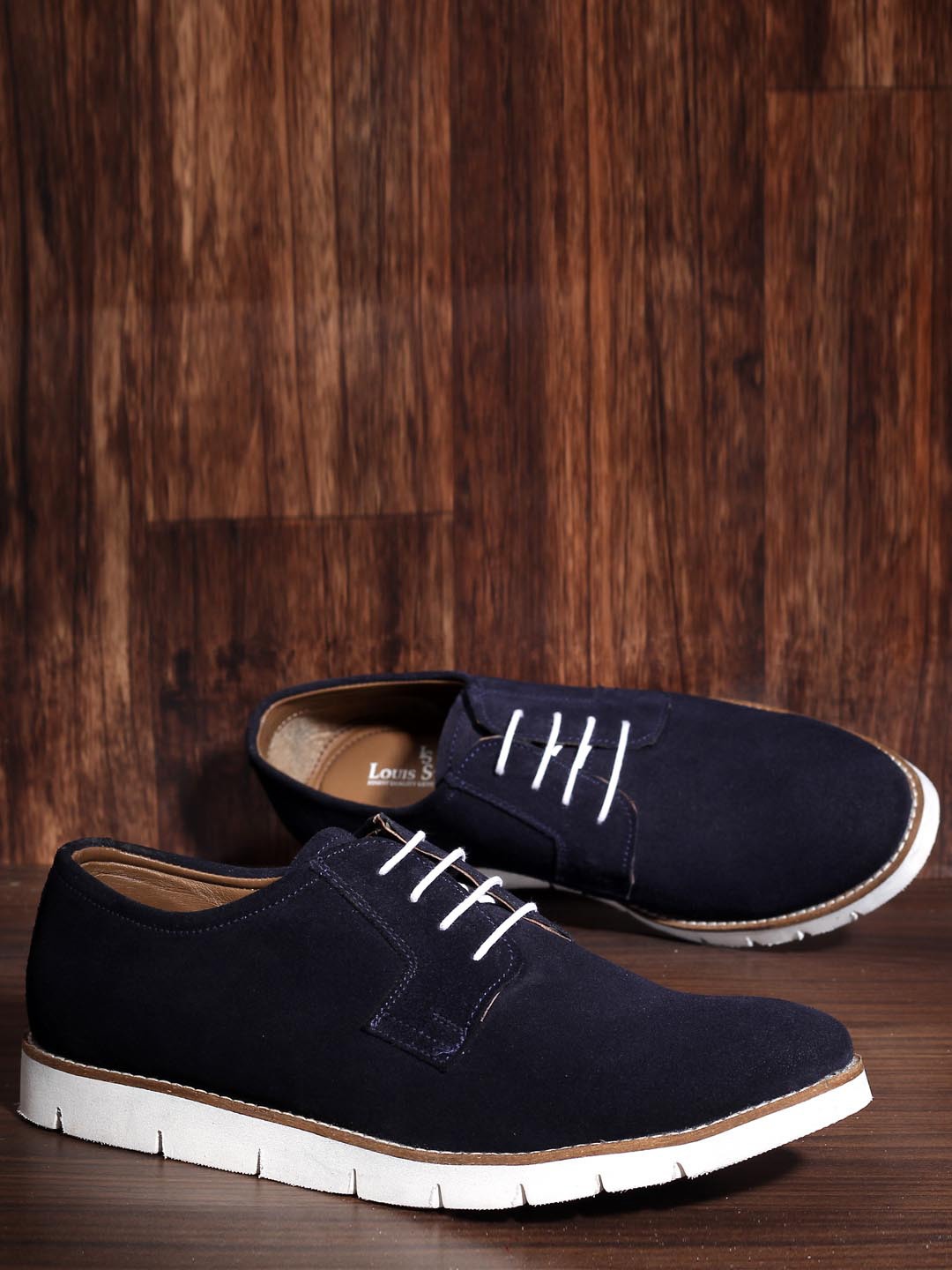 

LOUIS STITCH Men Suede Derbys, Blue