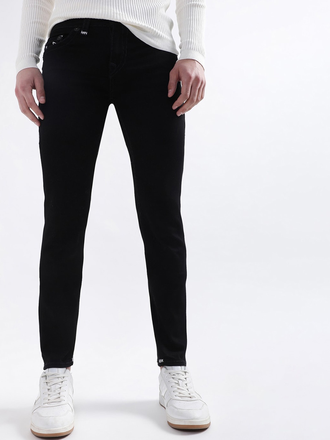 

True Religion Men Straight Fit Jeans, Black