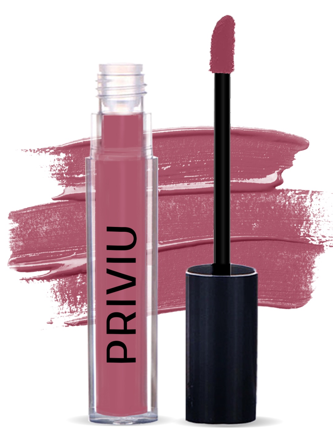 

PRIVIU Hydra Matte Liquid Lipstick 4 ml- Rosewood 21, Brown