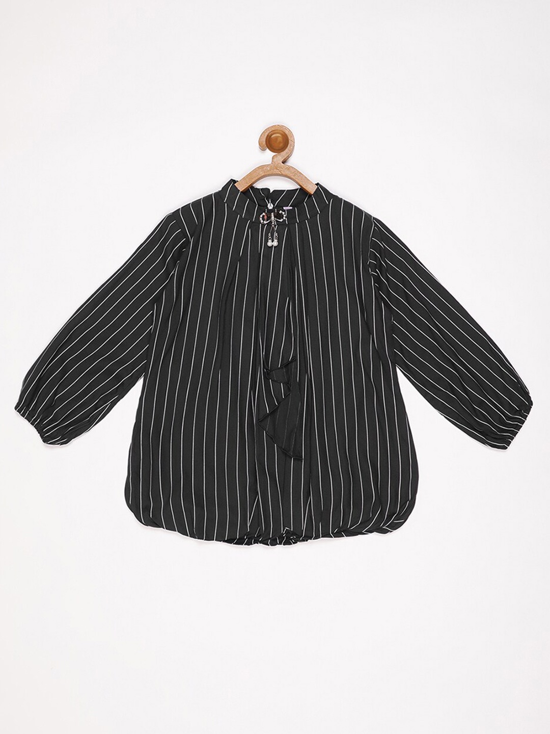 

V2 Value & Variety Girls Striped Top, Black