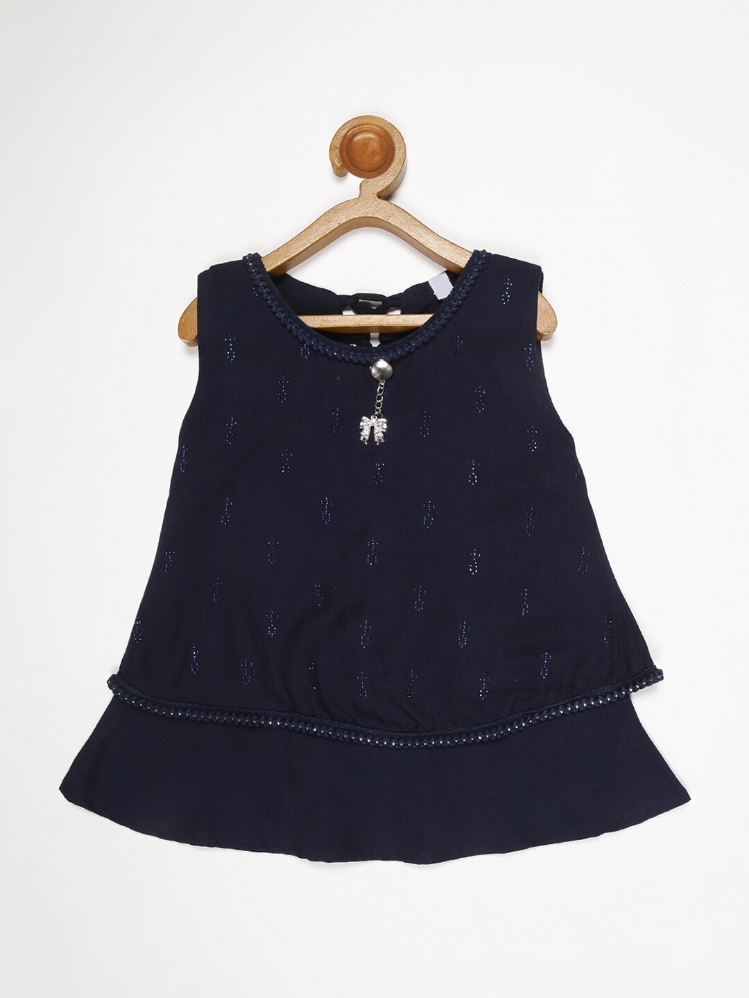 

V2 Value & Variety Cotton Embellished Top, Blue