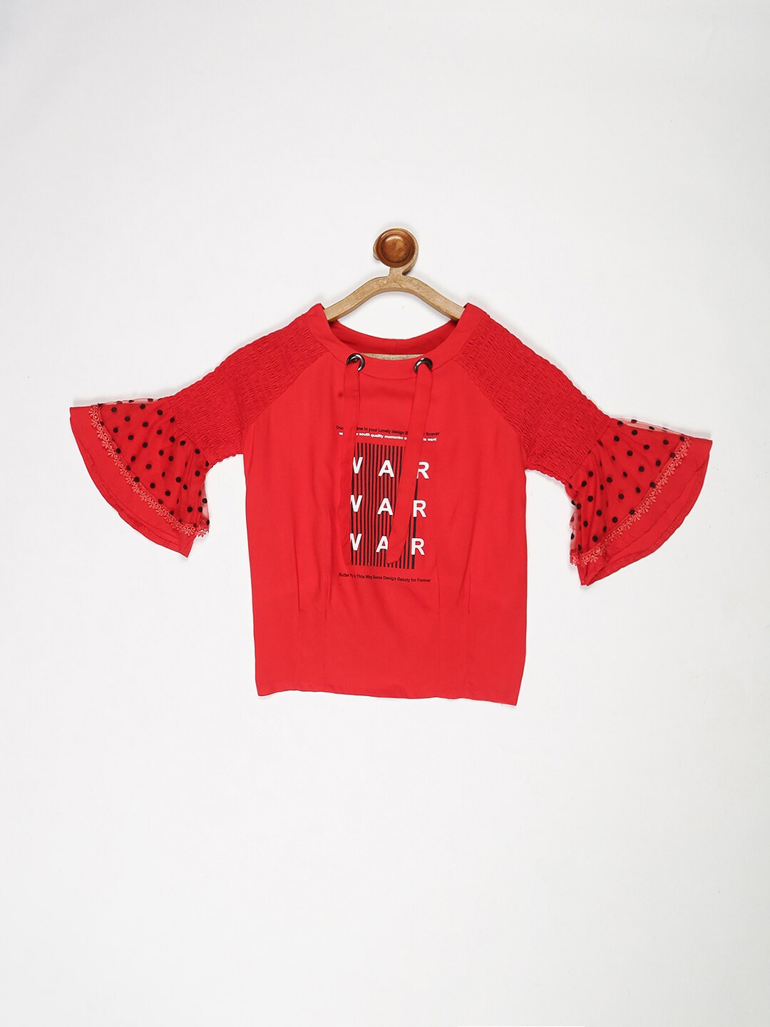 

V2 Value & Variety Print Top, Red