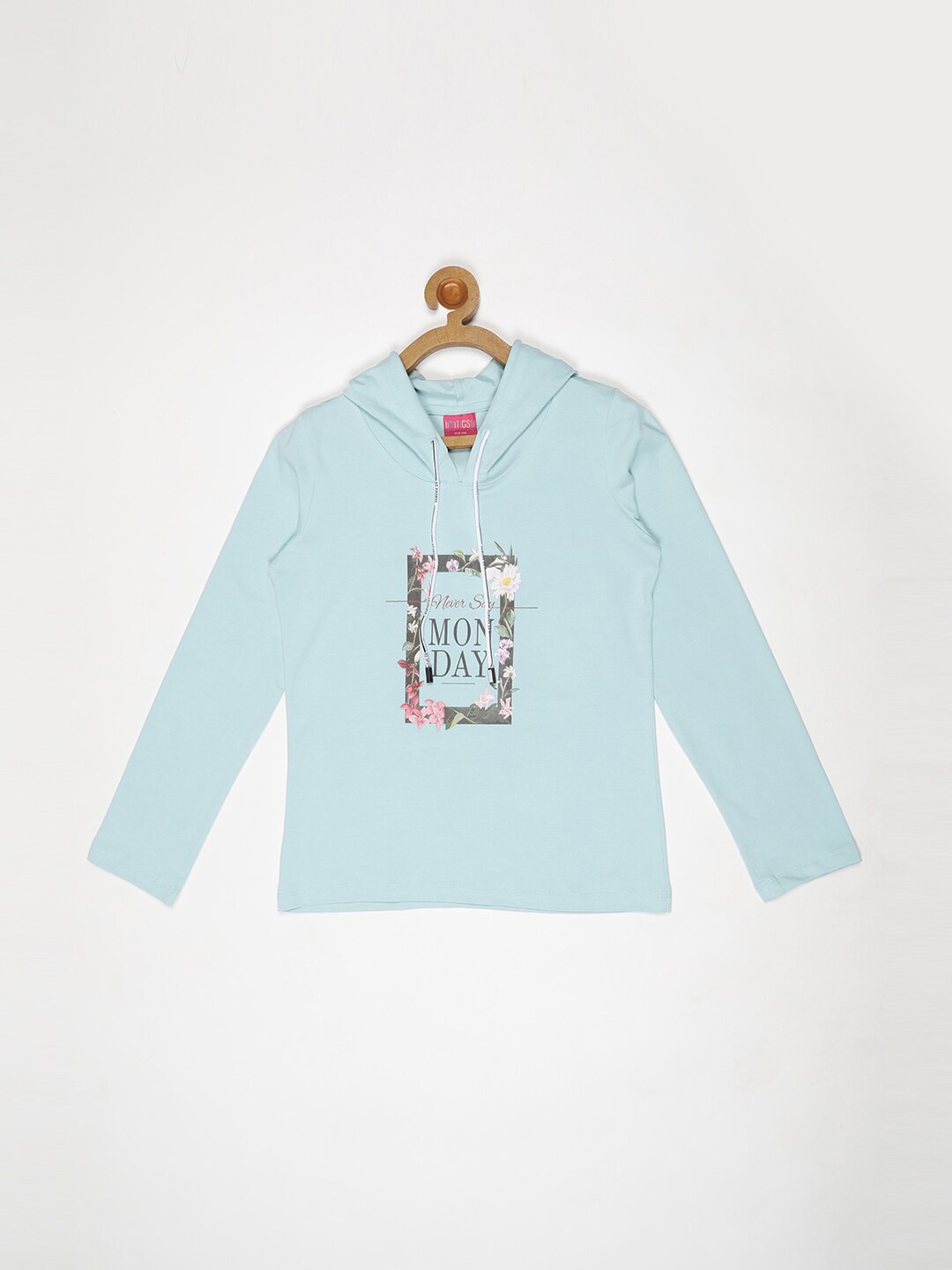 

V2 Value & Variety Girls Printed Hooded Top, Blue