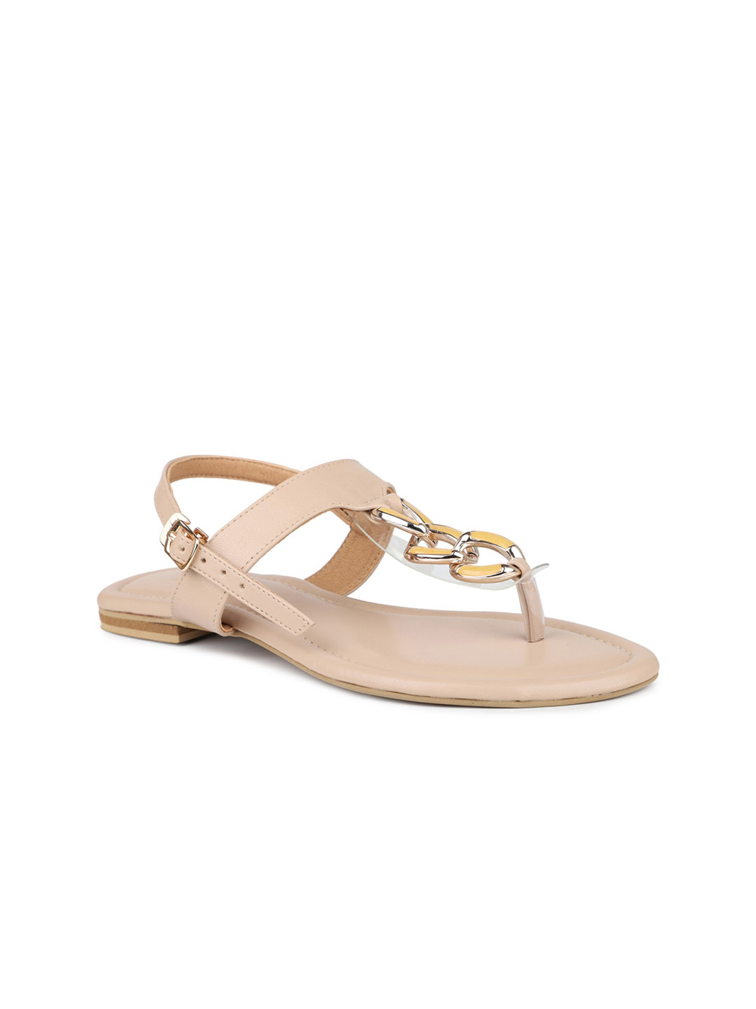 

Inc 5 Women T-Strap Open Toe Flats, Beige