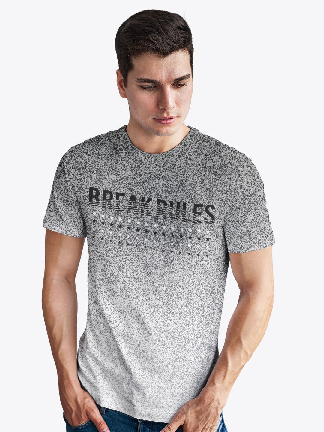 

Status Quo Men Typography Printed Cotton T-shirt, Black