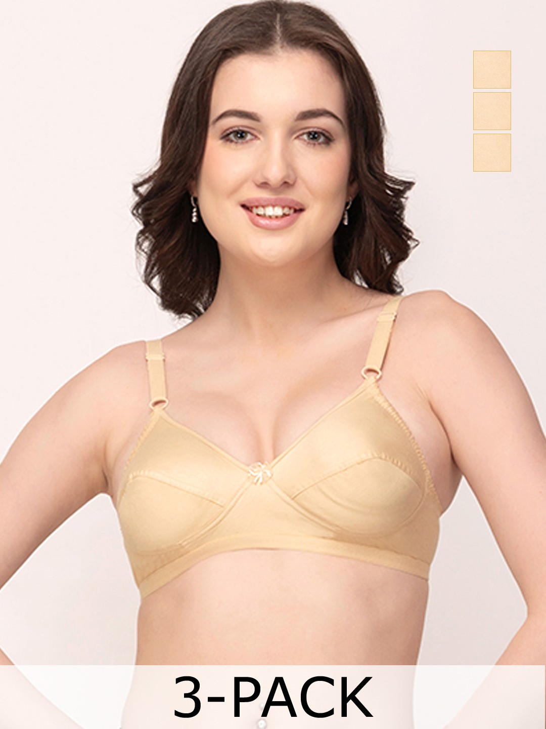 

Floret Cotton Everyday Bra, Beige