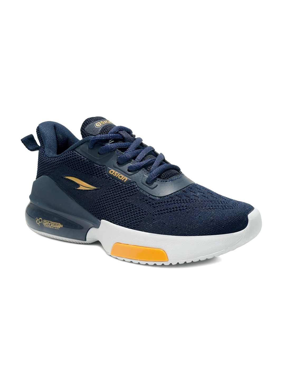 

ASIAN Boys Mesh Memory Foam Running Non-Marking Shoes, Navy blue