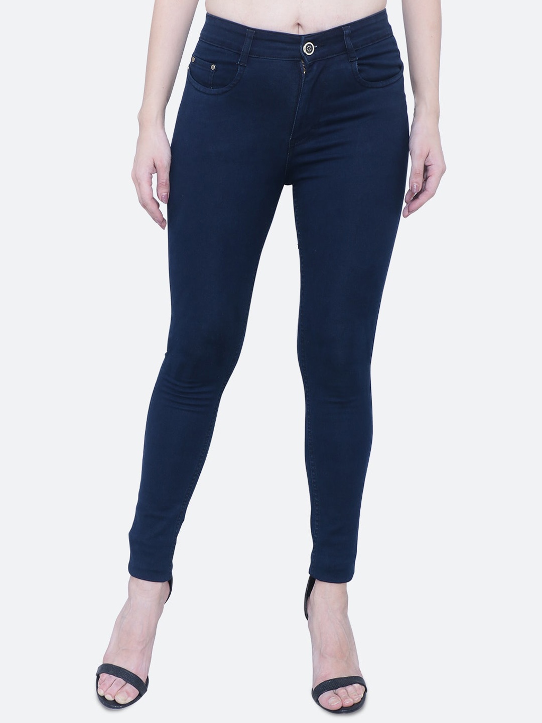 

FCK-3 Women Navy Blue Comfort High-Rise Stretchable Jeans