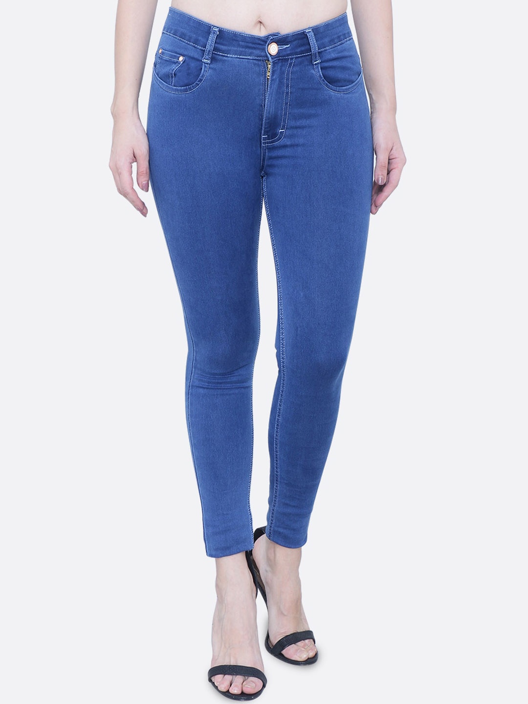

FCK-3 Women Comfort High-Rise Stretchable Jeans, Blue
