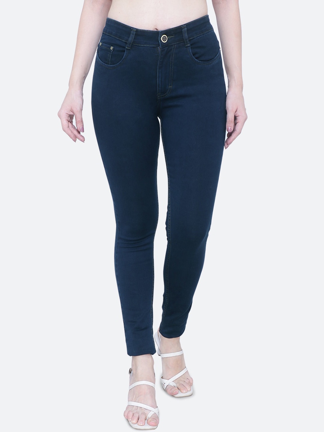 

FCK-3 Women Comfort High-Rise Stretchable Jeans, Blue