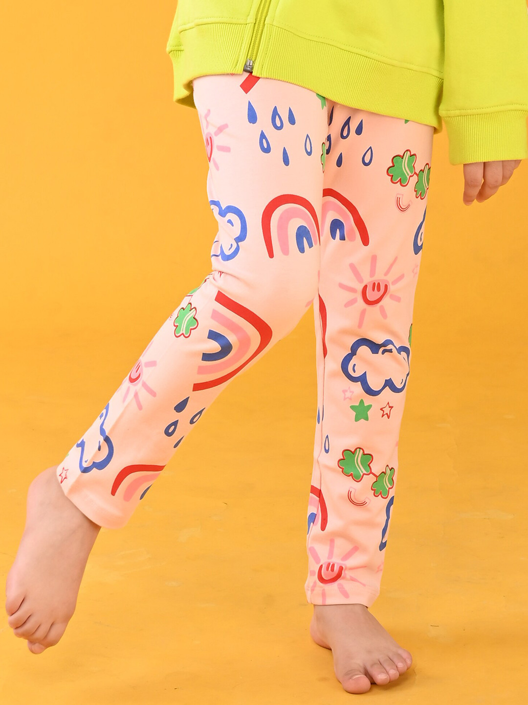 

Anthrilo Girls Printed Fleece Lounge Pants, Pink