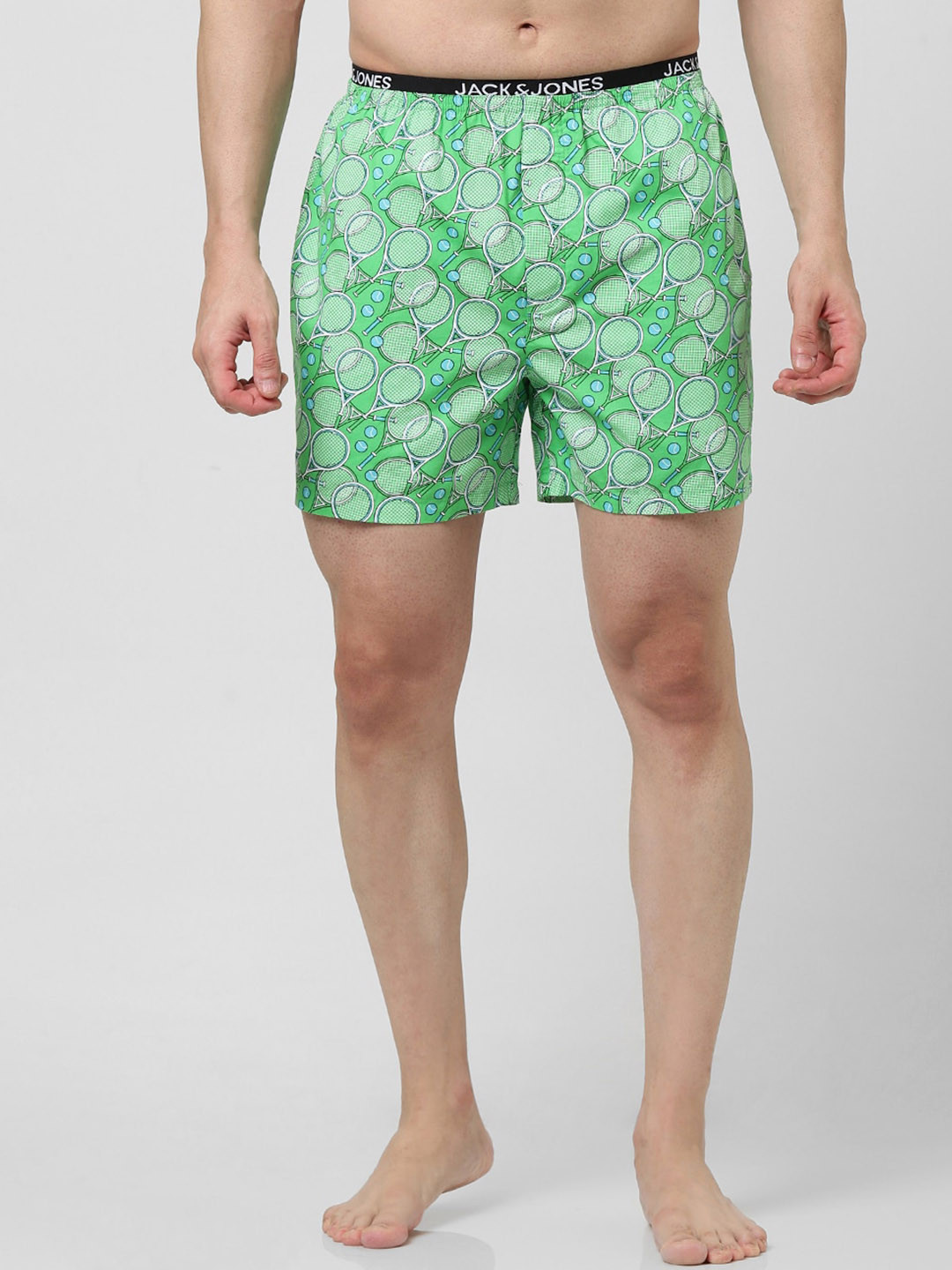 

Jack & Jones Men Printed Cotton Boxers, Green