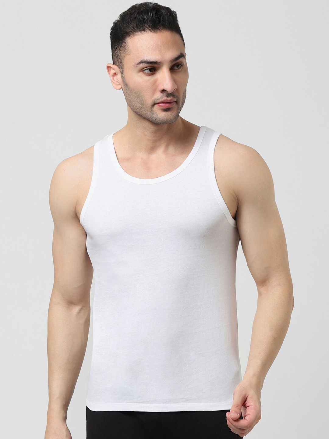 

Jack & Jones Men Cotton Basic Innerwear Vest 1227760001, White