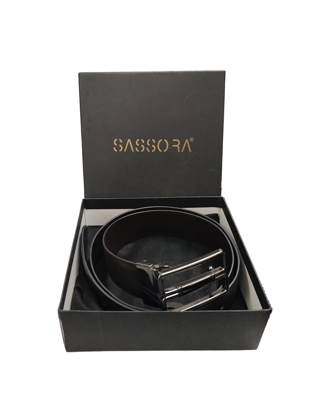

Sassora Men Leather Formal Belt, Brown