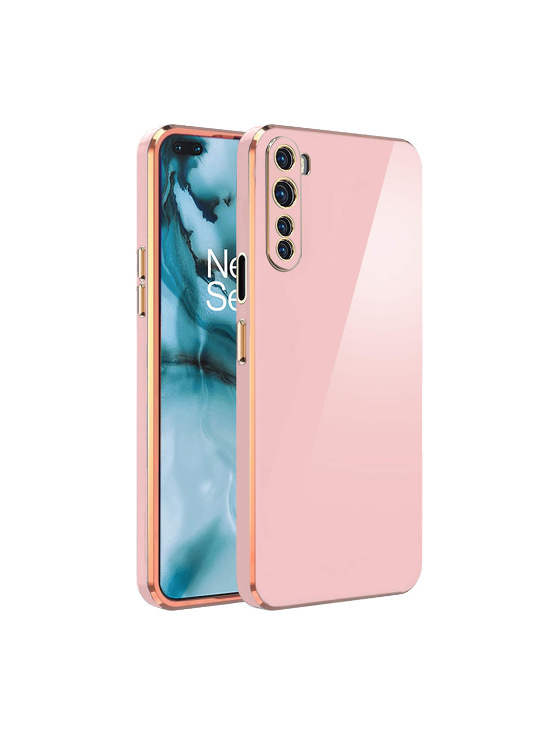 

Karwan 6D OnePlus Nord Phone Back Case, Pink