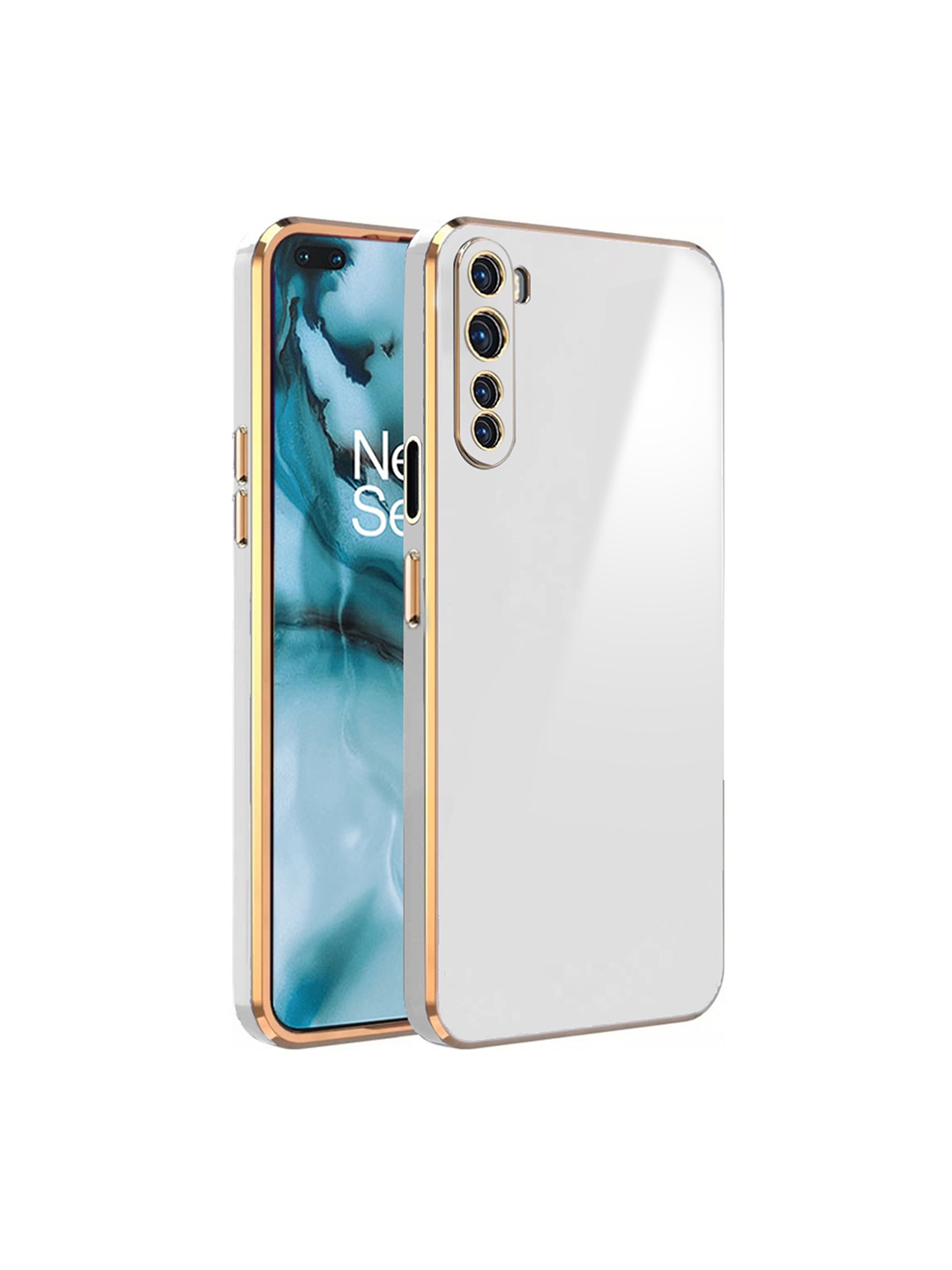 

Karwan OnePlus Nord Mobile Phone Back Case, White